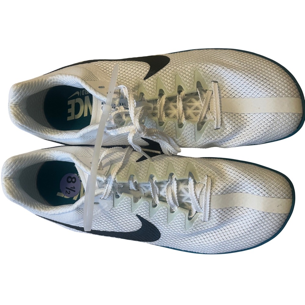 Nike Zoom Rival Distance Track Field Shoes Women 10 White Excellent FZ9653-102